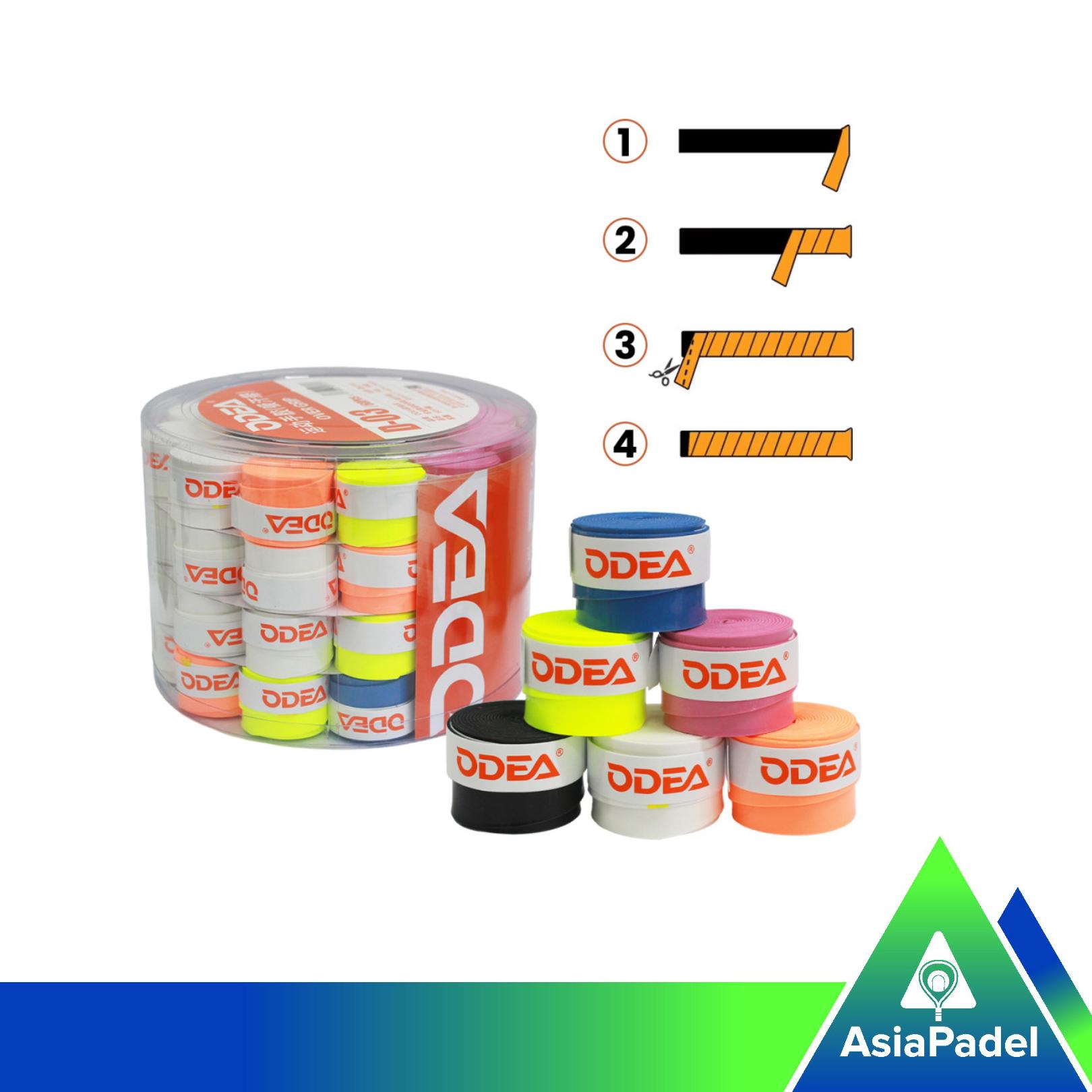 Grip Racket Padel Odea Rubber D-03 (60pcs) Smooth | Overgrip Raket Padel Tenis Polos