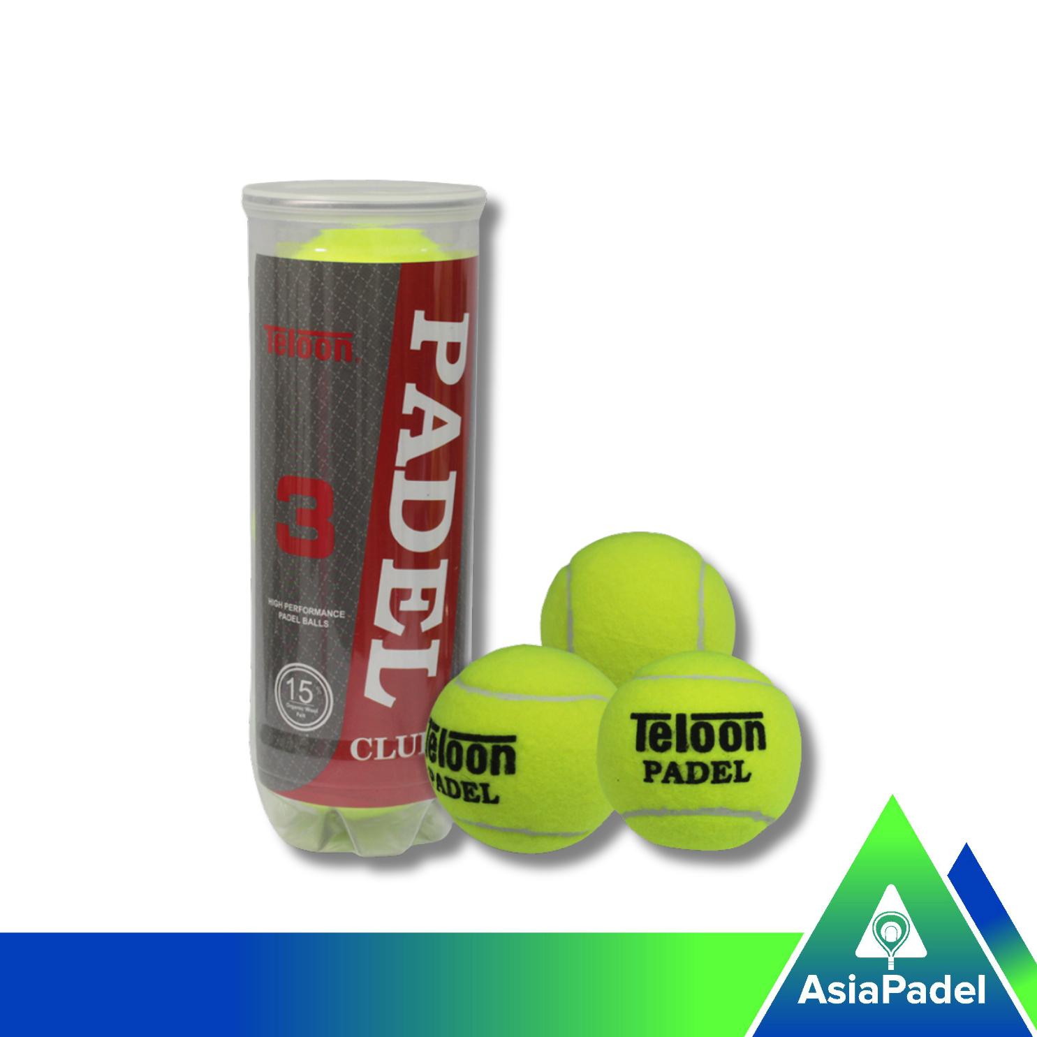 Padelball Ball Teloon (3PC) Training Red | Bola Padel Latihan