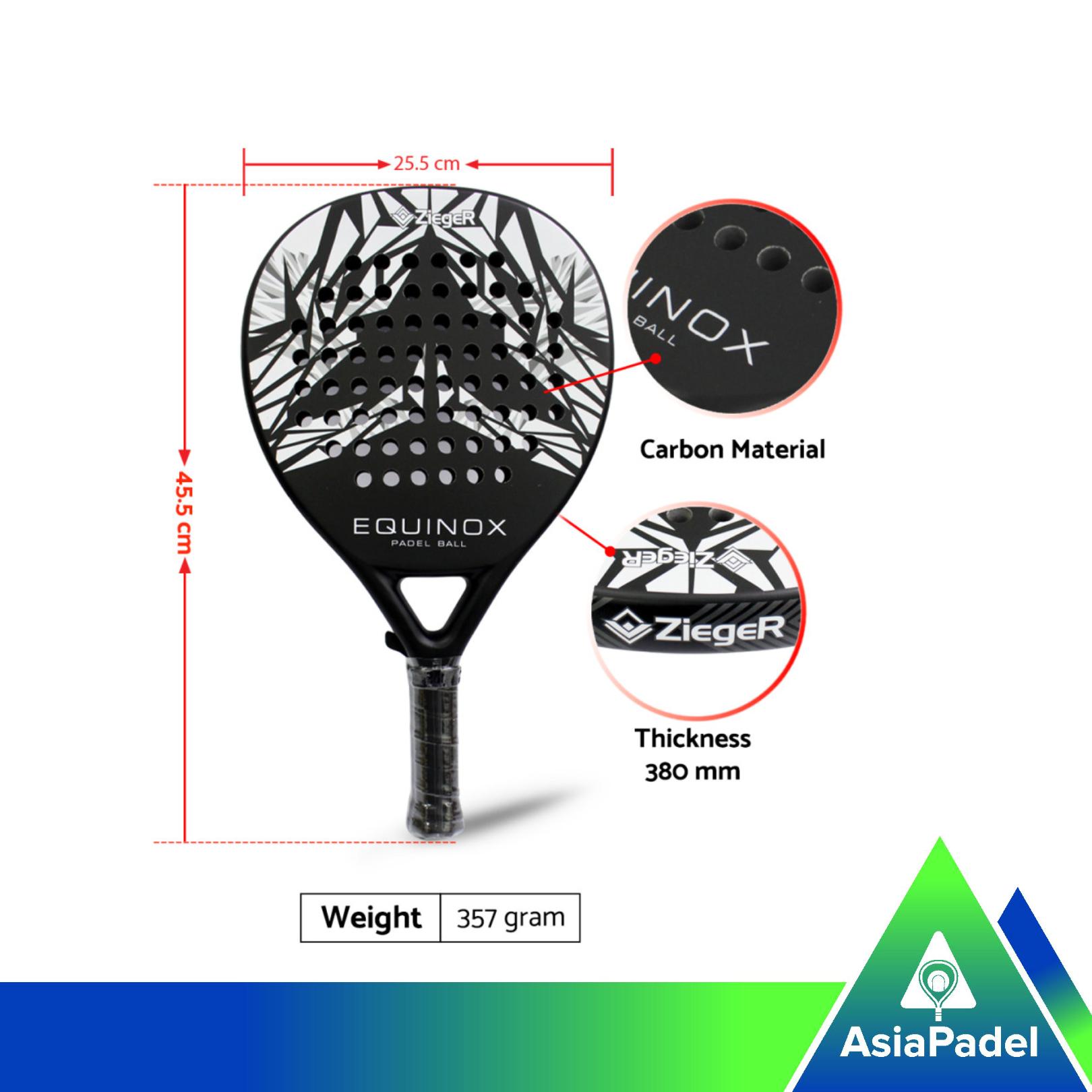 Racket Padel Zieger Carbon Equinox | Raket Bola Padel