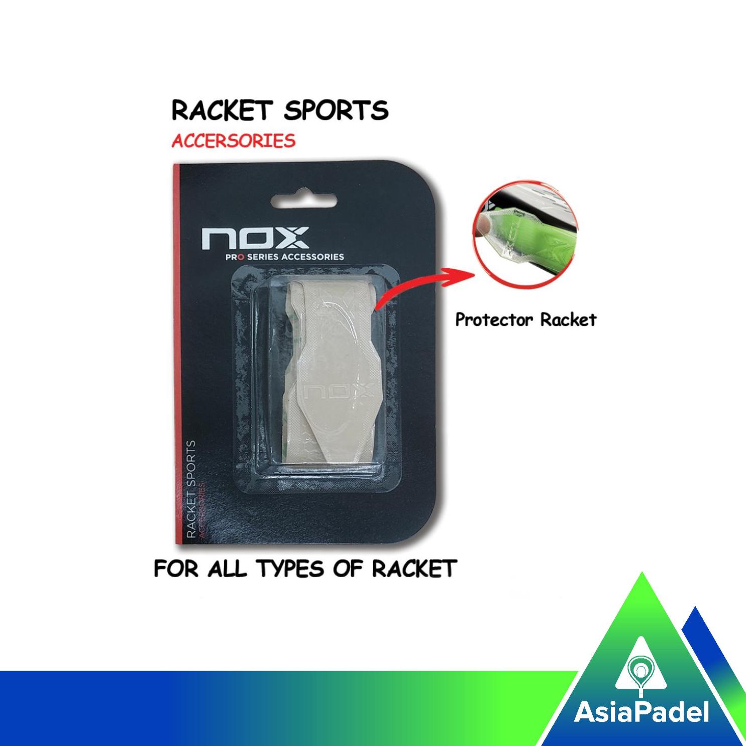 Racket Frame Protector Padel Nox With Embossing | Pelindung Raket Transparant