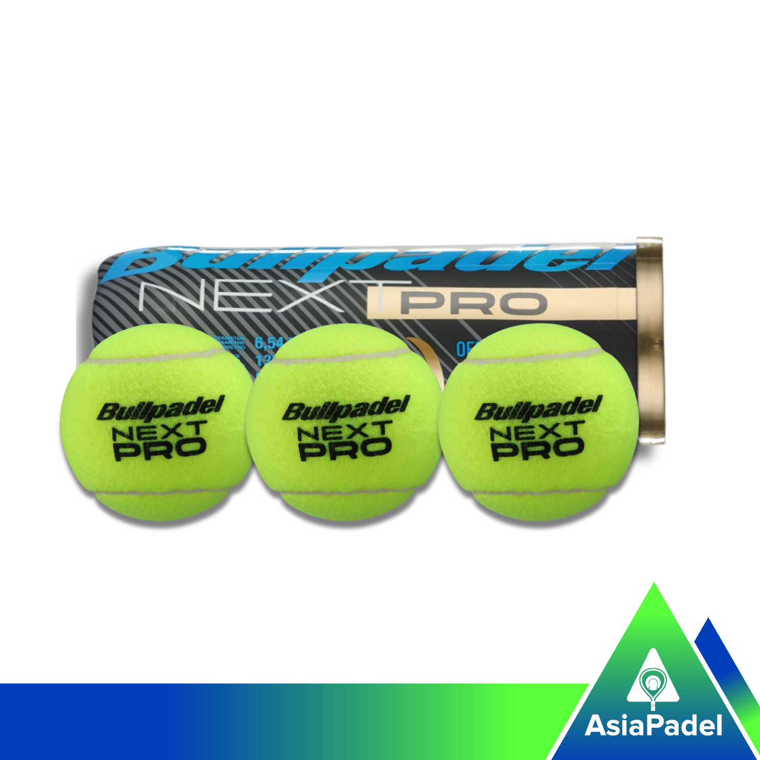 Bullpadel Next Pro Padel Ball FIP  | Bola | Bola Padel Bullpadel Next Pro FIP (3PCS)