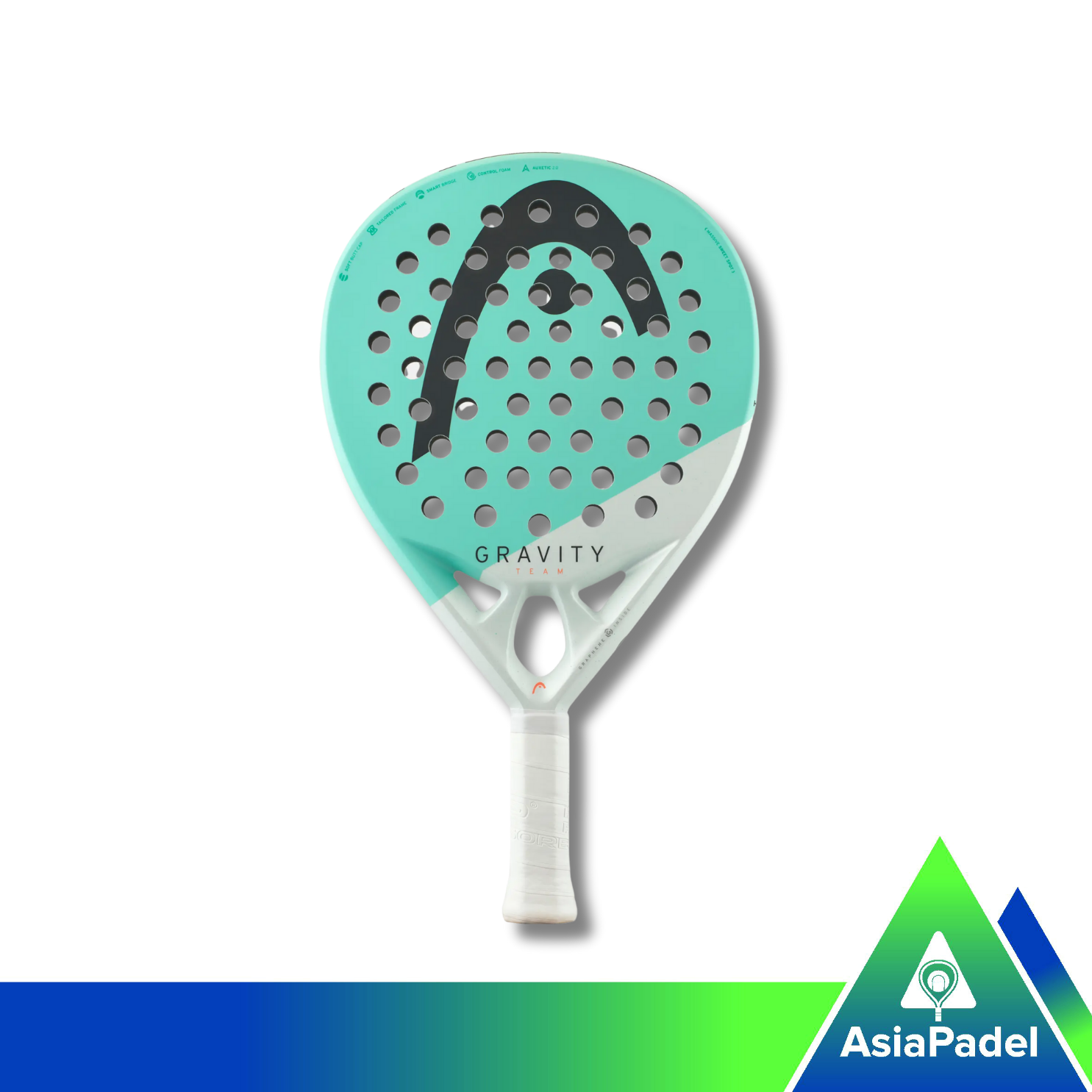 HEAD Gravity Team Fiberglass  Padel Racket | Racket | Raket Padel Round