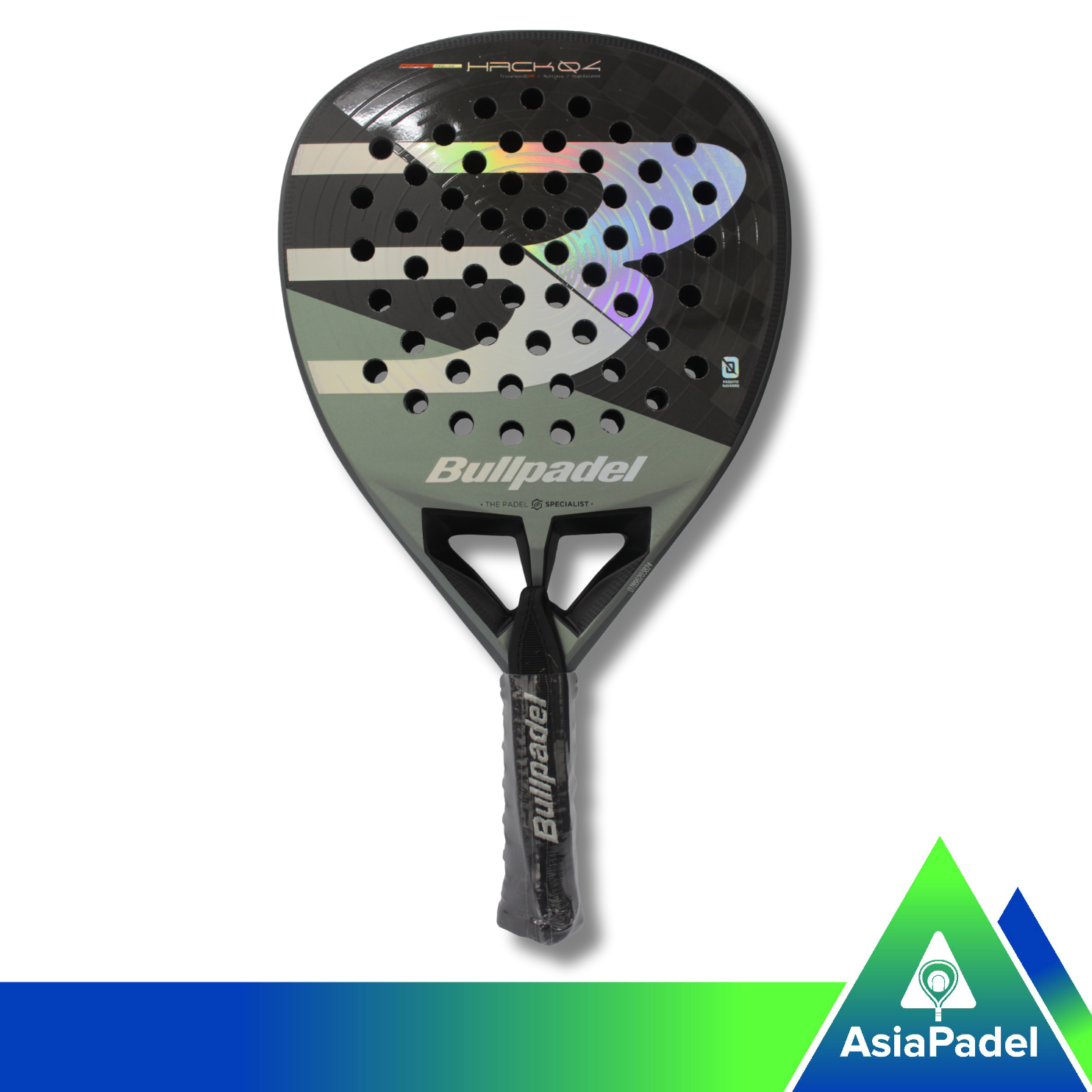 Bullpadel Hack 04 26 TriCarbon 18K Padel Racket | Racket | Raket Padel Diamond 2026