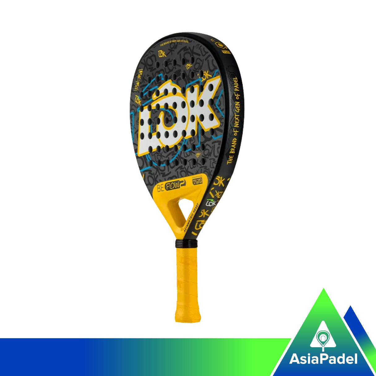 LÕK Be Flow Gen 2 racket yellow (2)