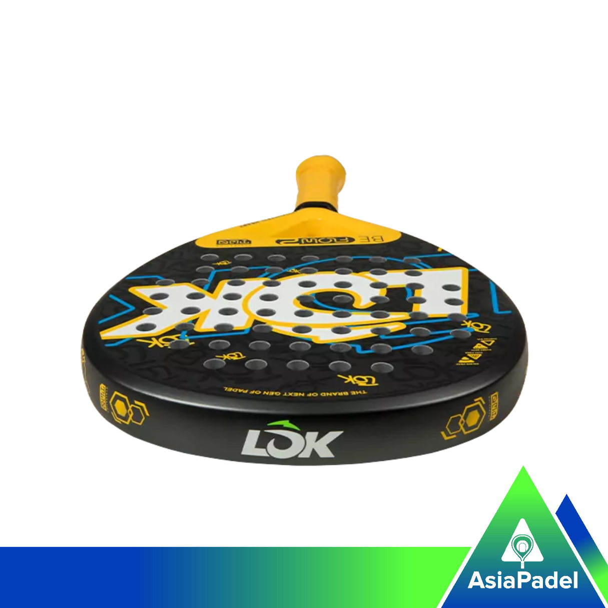 LÕK Be Flow Gen 2 racket yellow (3)