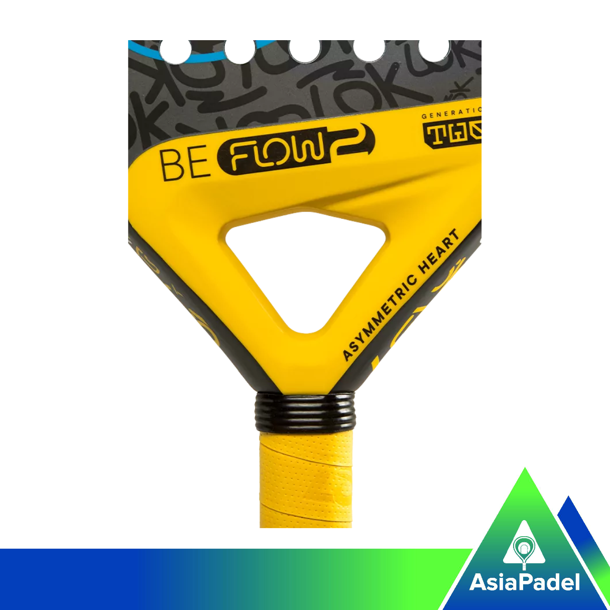 LÕK Be Flow Gen 2 racket yellow (4)