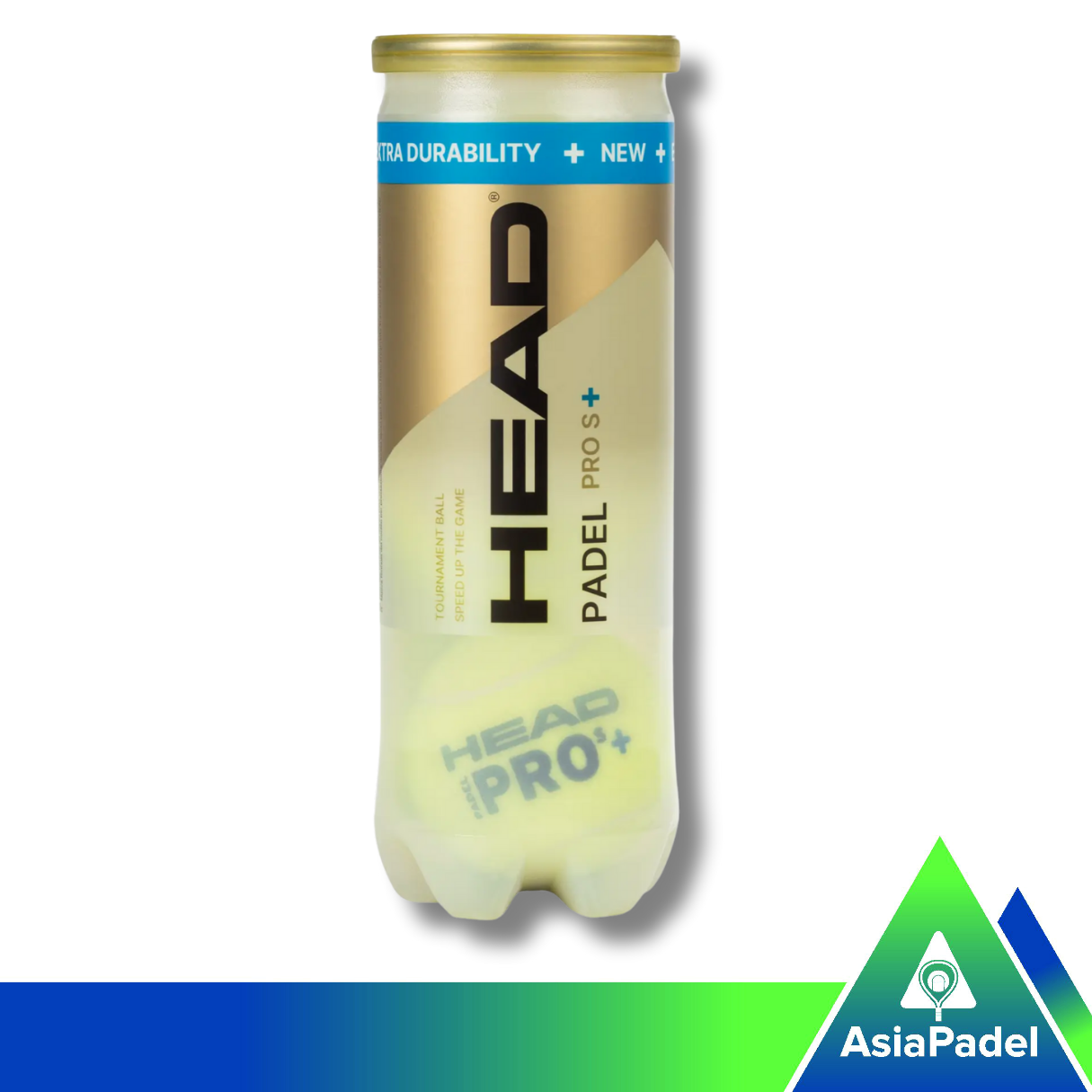Head Pro S+ Padel Ball Two Can High Durability | Ball | Bola Padel Head Pro S+ 2 Tub (isi 3 PCS)