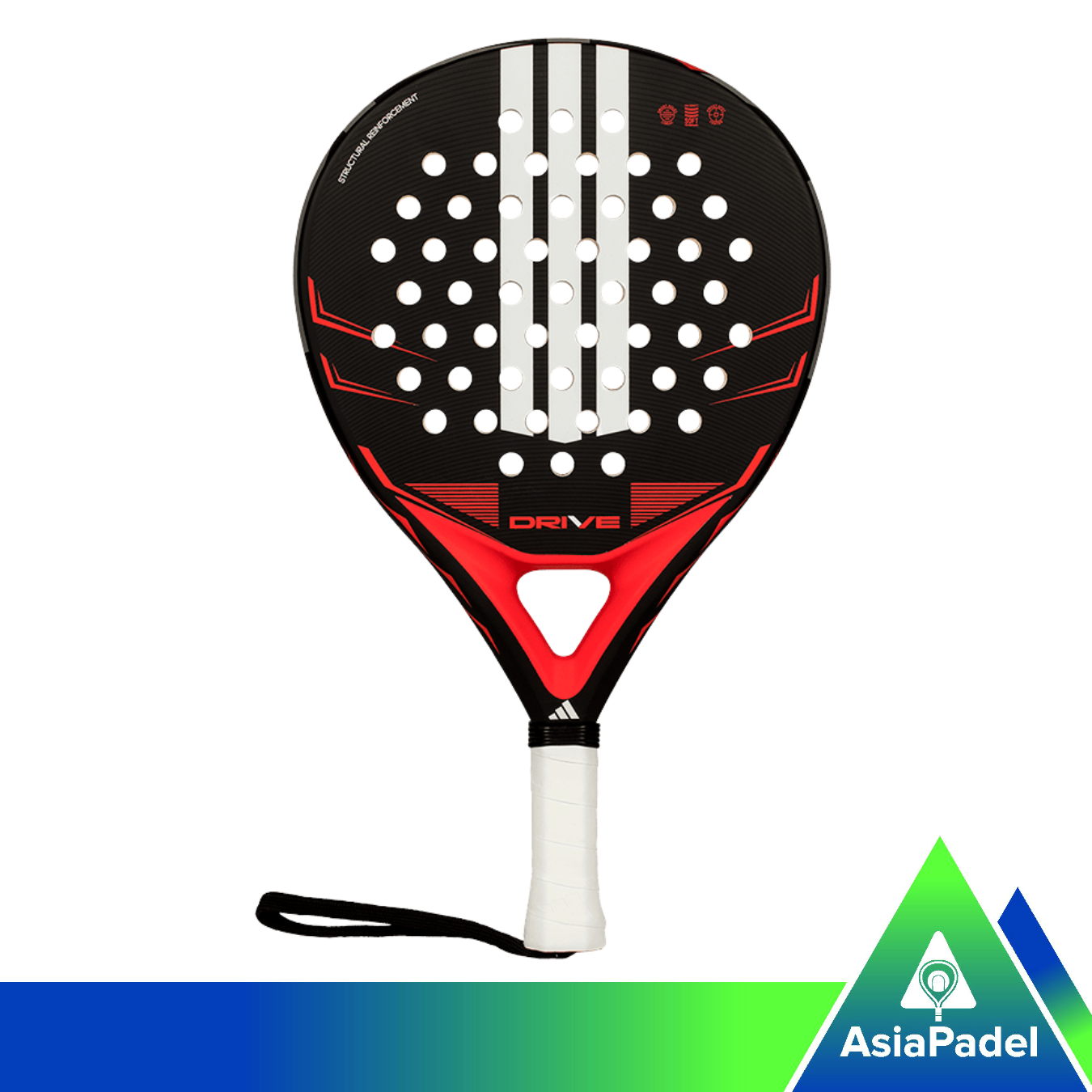 Adidas Drive Black 3.5 Fiberglass Padel Racket | Racket | Raket Padel Round 2026
