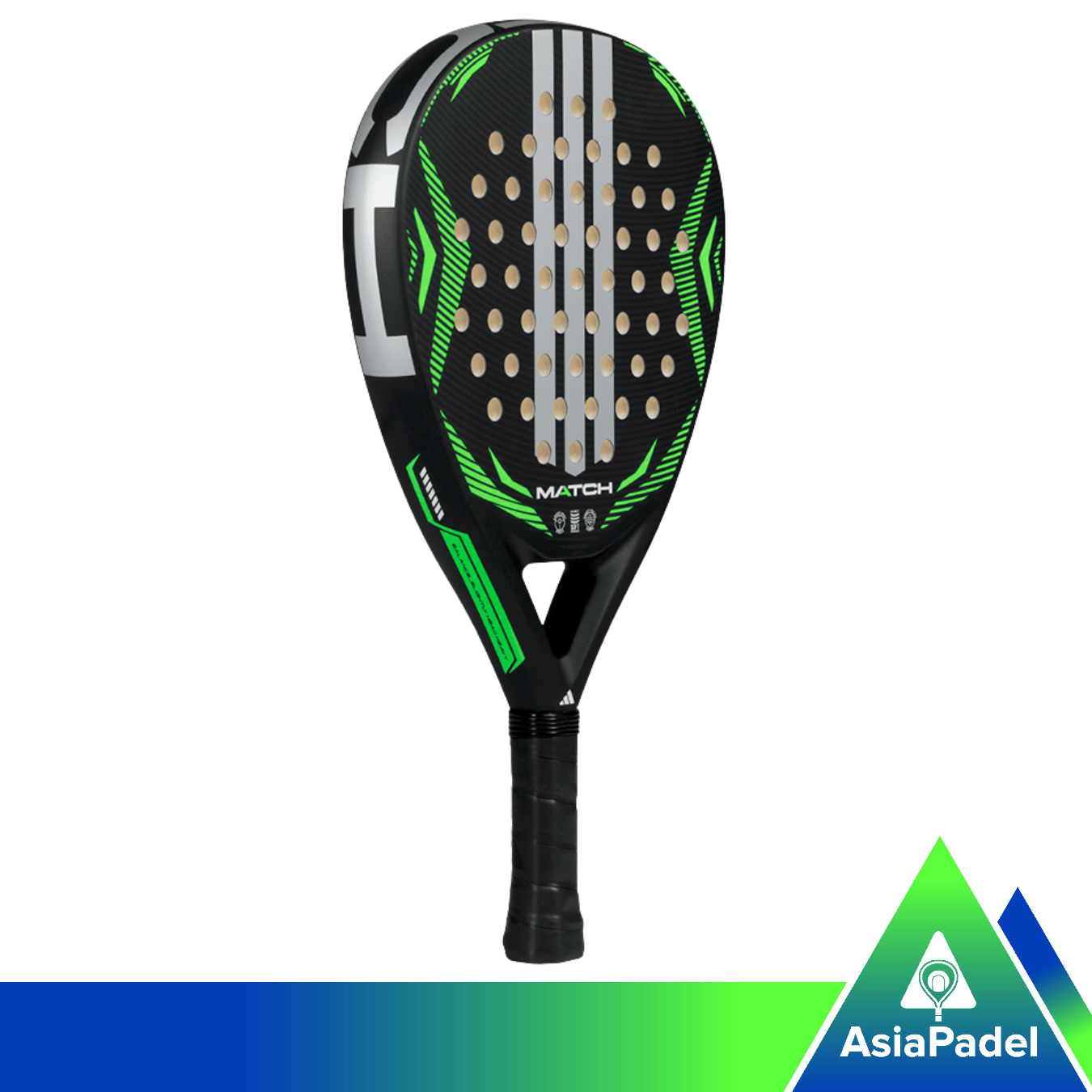 Padel racket adidas Match Black Lime 2026 (2)