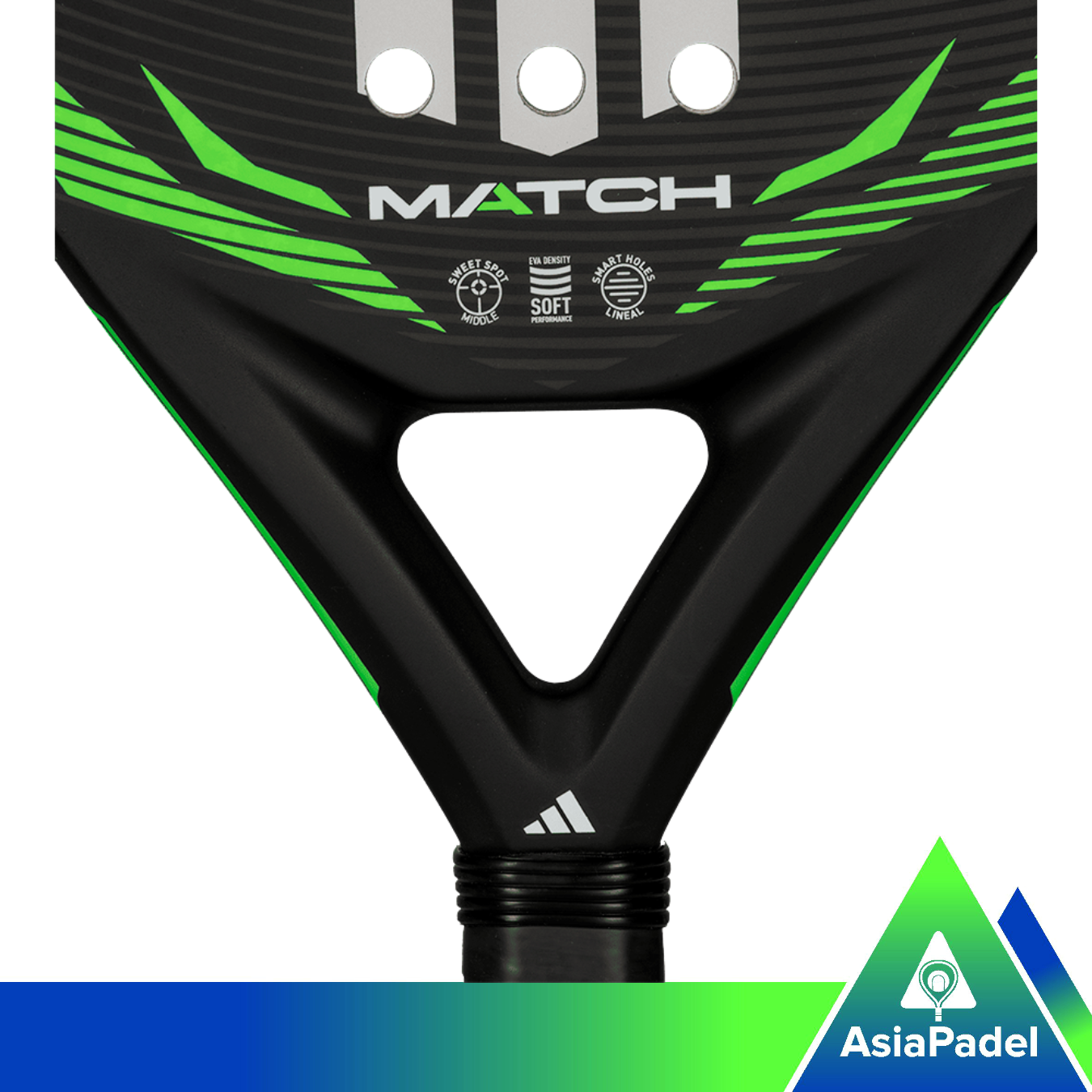 Padel racket adidas Match Black Lime 2026 (6)