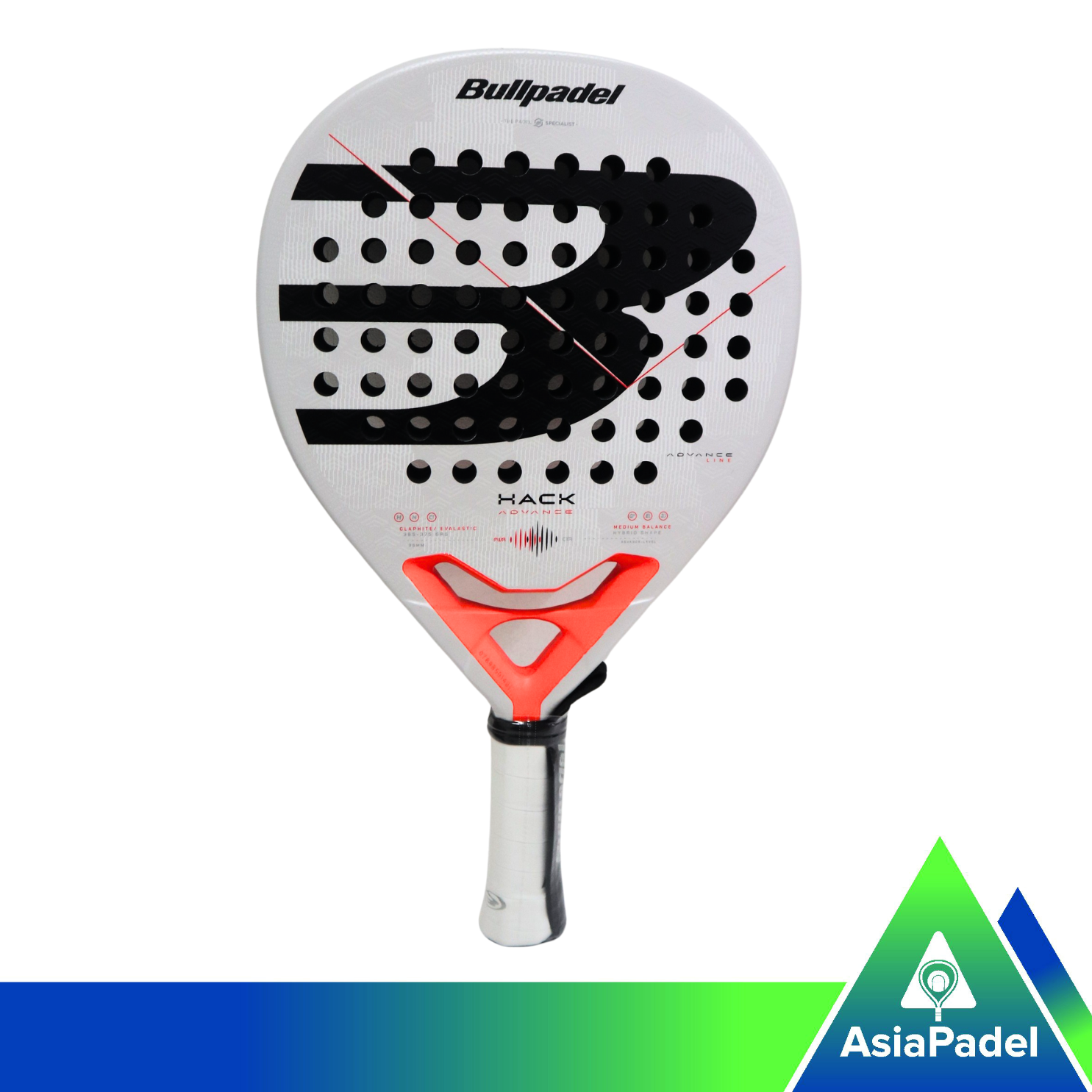 Bullpadel Hack Advance Fiberglass Padel Racket | Racket | Raket Padel Hybrid 2026