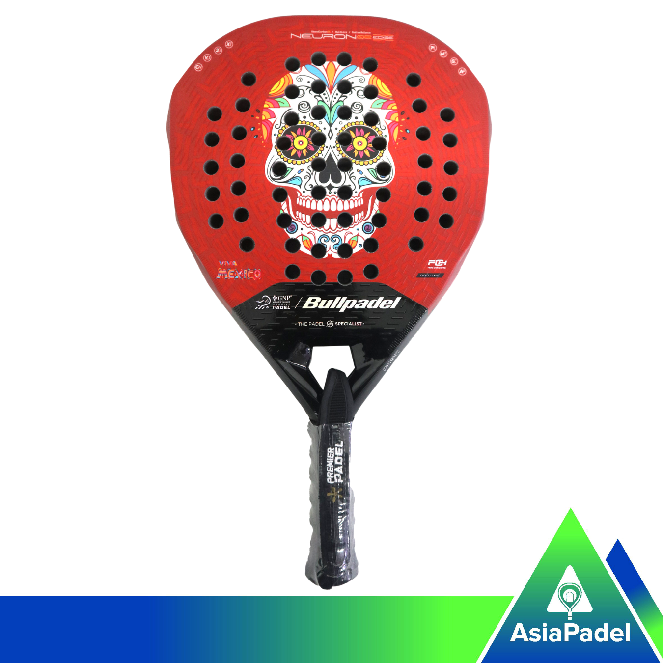 Bullpadel Neuron 02 Edge MX 25 X-Tend Carbon 3K Padel Racket | Racket | Raket Padel Geometric / Hybrid