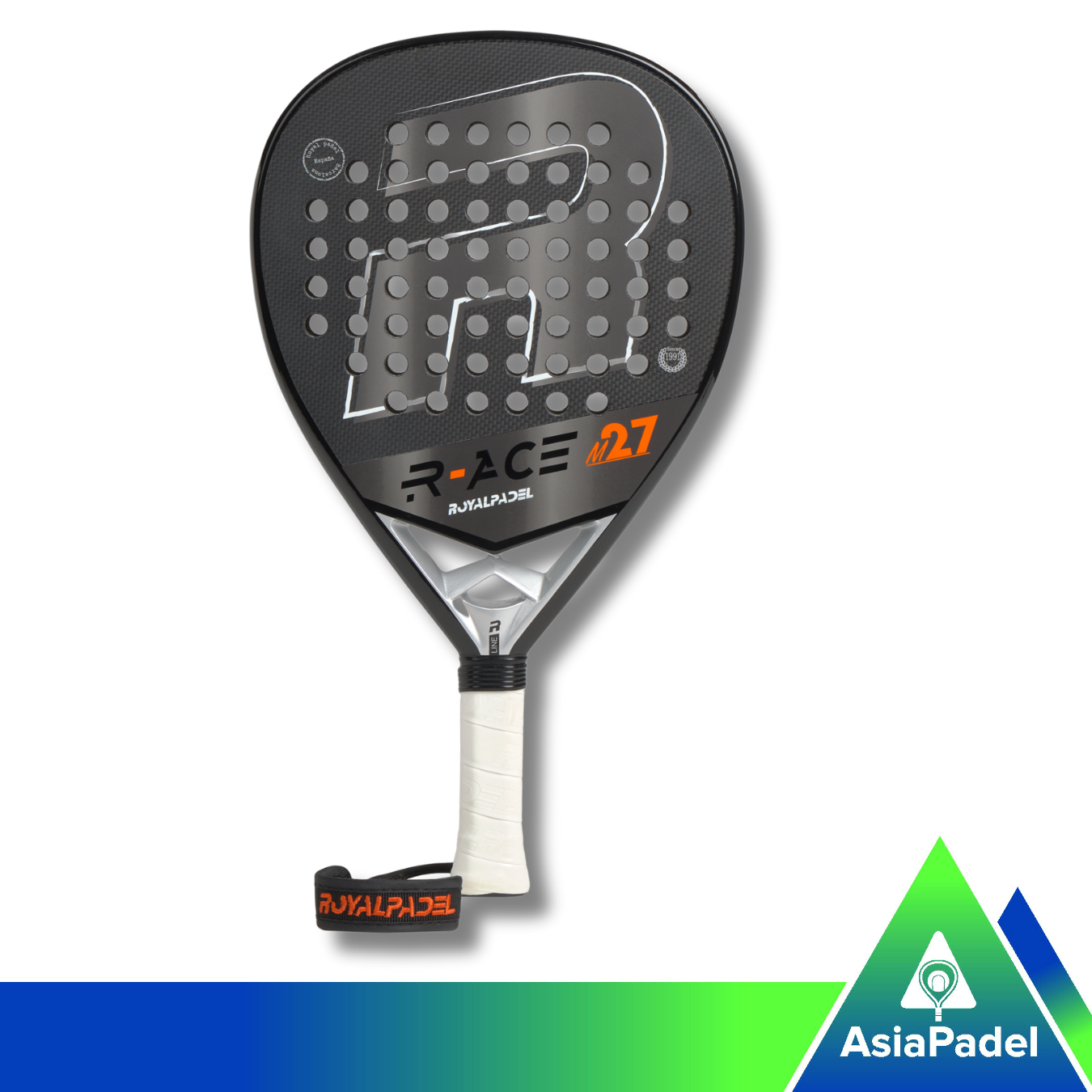 Royal Padel Ace 27 Grey 3K Carbon | Racket | Raket Padel Diamond 2025