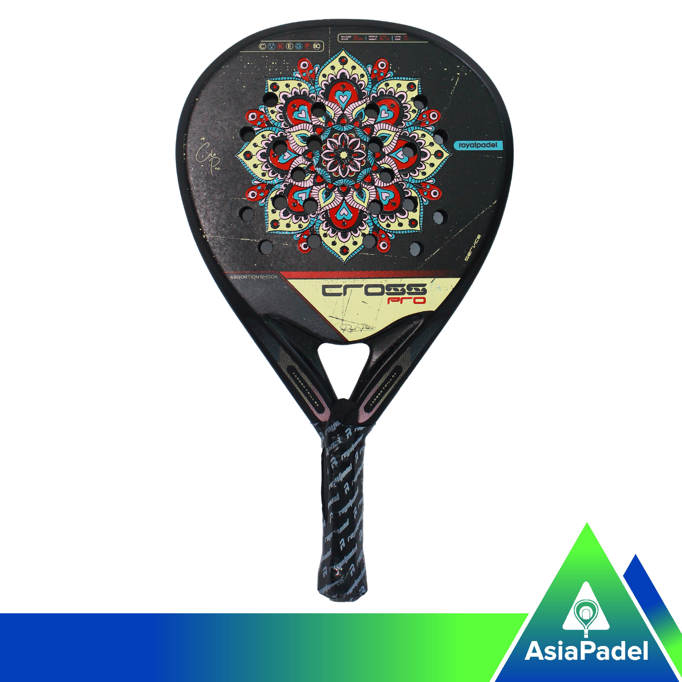 Royal Padel Cross Pro Lady Frame Carbon | Racket | Raket Padel Hybrid 2025 Women