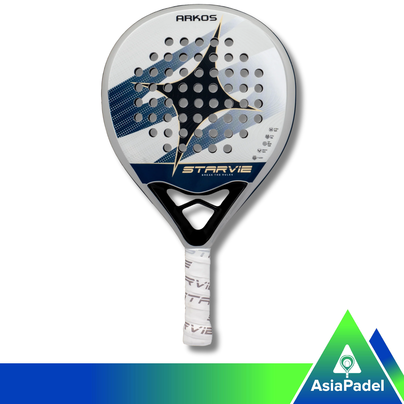StarVie Arkos Padel Racket X-Glass Tech | Racket | Raket Padel Round